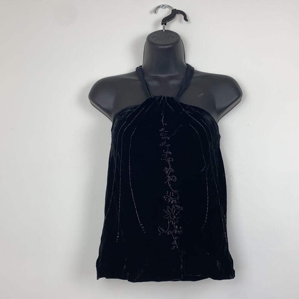 Ralph Lauren Black Velvet Halter Top